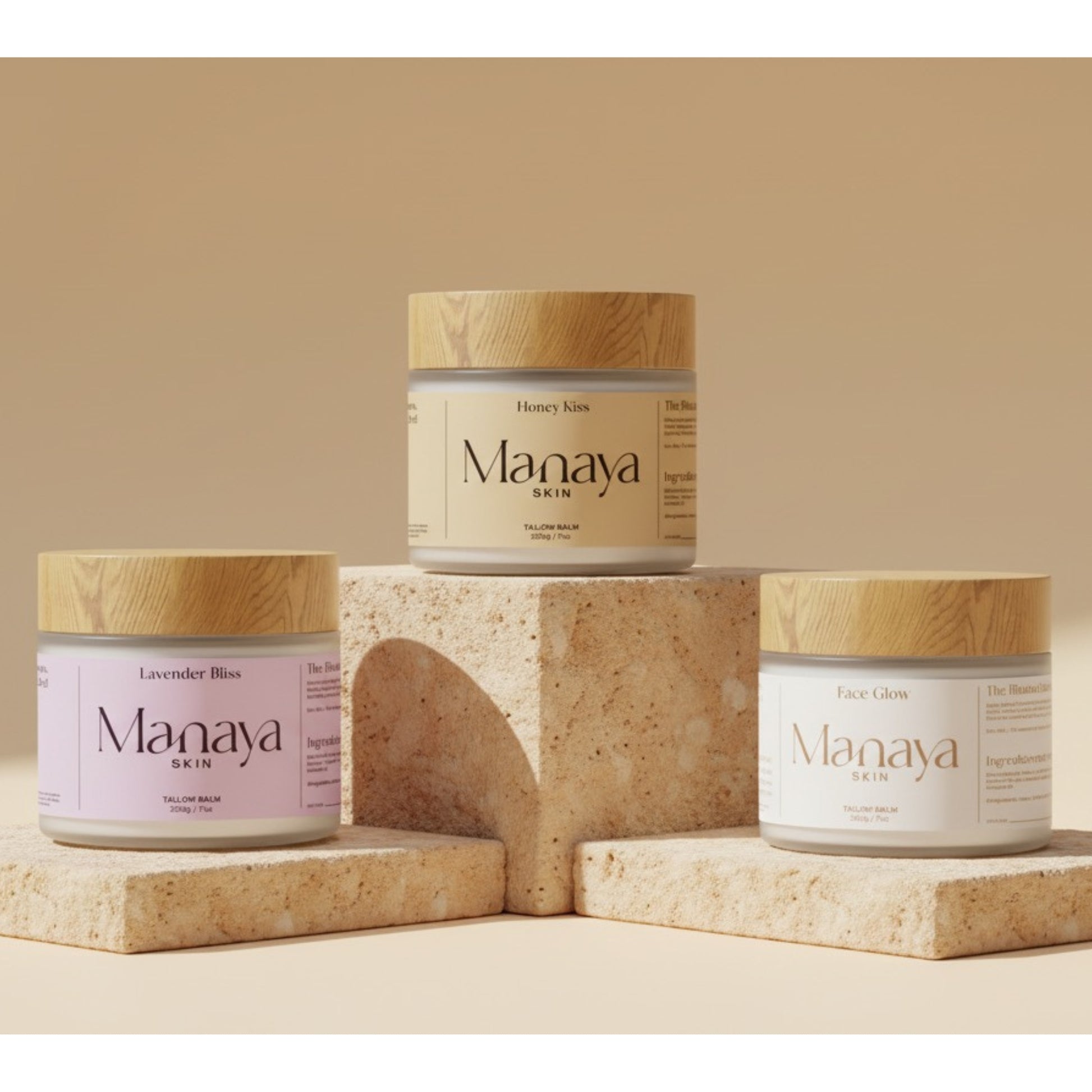 three skincare products