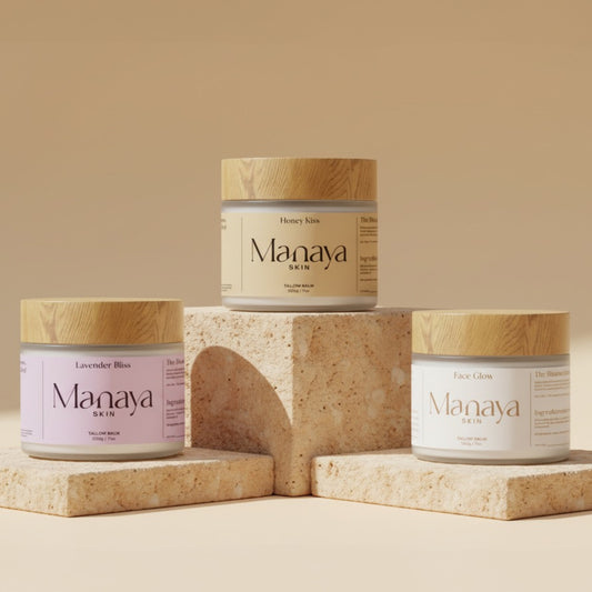 Complete Routine – 2x 7oz jars(Honey Vanilla + Lavender Balm) + 1x 2oz face balm