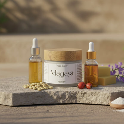 glowing skin balm application